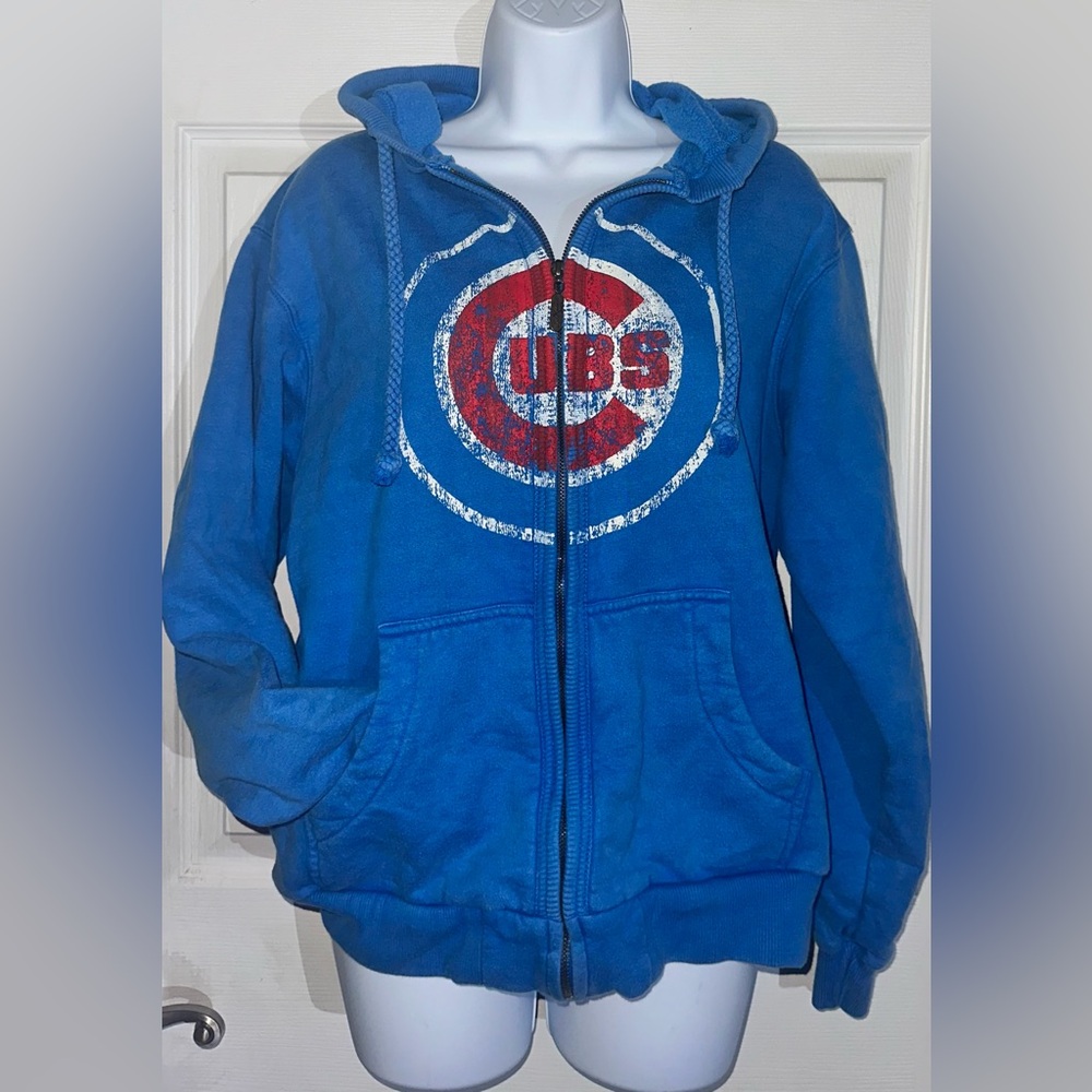 Classic Chicago Cubs Baseball Zip-up Hoodie